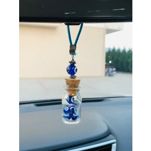 Cam Şişe Araba Ayna Süsü Araba Nazarlık Nazar Koruması 1 Adet Araba Hediyelik