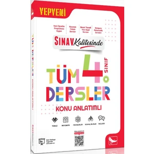 Sınav Yayınları 4. Sınıf Tüm Dersler Konu Anlatımlı Eğitim Kitabı 512 Sayfa Türkçe
