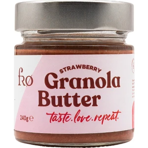 Granola Butter Çilekli Glutensiz Şekersiz Vegan Sürülebilir Ezme 240 gr
