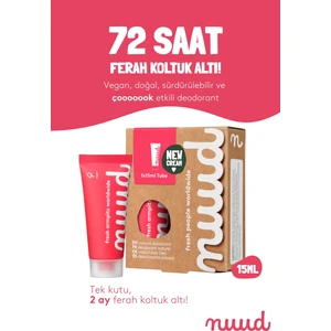 Starter Pack 15 ml- 72 Saat Etkili, Doğal & Vegan Parfümsüz Krem Deodorant