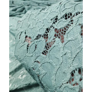 Pastel Yeşil Renkte Dantel En: 130