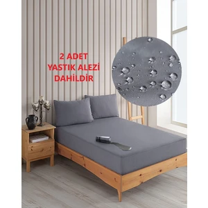Çift Kişilik Renkli Mikro Set Mikro Fitted Sıvı Geçirmez Yastık Alezi ve Yatak Alezi Seti
