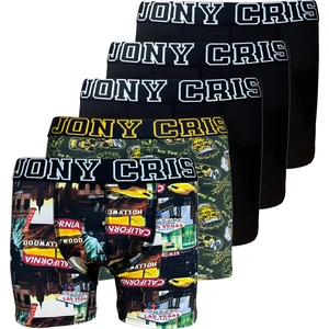 Jony Cris Pamuklu Desenli Erkek Boxer 5’li Set külot don