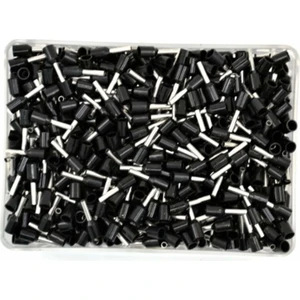 E1508 ,1.5mm²/siyah 500-ADET Kablo Yüksük