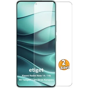 Xiaomi Redmi Note 14 / 14s Temperli 9H Cam Ekran Koruyucu (2 ADET)