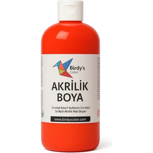 Birdy's Color Kırmızı Akrilik Boya 500 gr Sanat ve Hobi Boyası