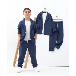 Zelhan Kids Erkekçocuk Keten Takım