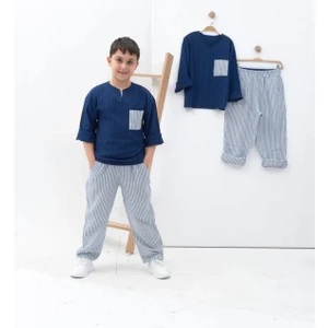 Erkek Çocuk 2'li Müslin Takım