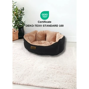 Pet Dreams Sprit Lüks Kedi / Köpek Yatağı, Kaymaz Altlık, Sertifikalı Kumaş, Yıkanabilir, Silikon Elyaf Dolgulu