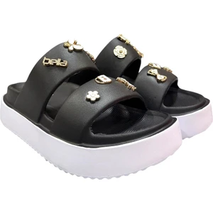 Aksesuarlı Günlük Çift Bantlı Bayan Terlik