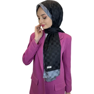 Hint Ipek Dama Desenli Monogram Şal 00707