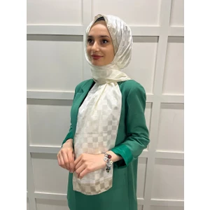 Hint Ipek Dama Desenli Monogram Şal 00707