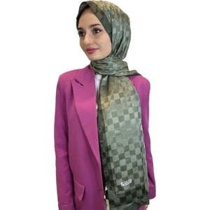 Hint Ipek Dama Desenli Monogram Şal 00707