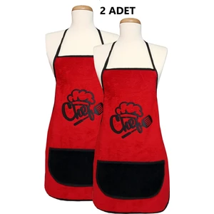 Wellsoft Ikili Paket Cepli Mutfak Önlüğü Su Geçirmez Mutfak Önlüğü