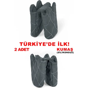 Crab Isıya Dayanıklı Kumaş Fırın Tutacağı Tutacak Modelleri Silikon Değil (2 Adet Tutacak)