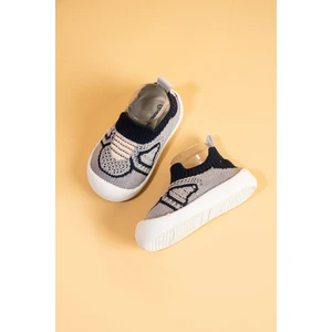Docol Unisex Çocuk&bebek Esnek, Rahat Ortopedik Taban Gri Günlük Ilk Adım Ayakkabısı/sneaker