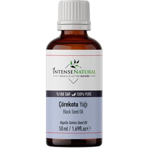 Intense Natural Çörek Otu Yağı Soğuk Sıkım 50 ml %100 Saf ve Doğal Çörekotu Black Seed Oil