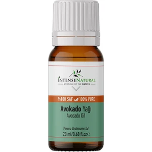 Intense Natural Avokado Yağı Soğuk Sıkım 20 ml %100 Saf ve Doğal Avocado Carrier Oil