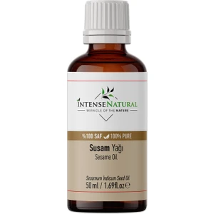 Intense Natural Susam Yağı Soğuk Sıkım 50 ml %100 Saf ve Doğal Sesame Oil