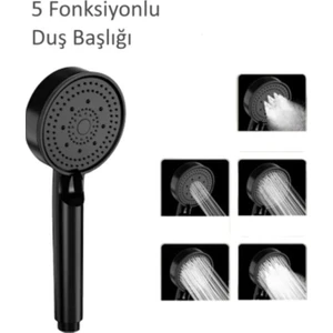 5 Fonksiyonlu Siyah El Duşu
