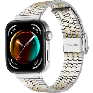 Huawei Watch Fit 4 & Watch Fit 4 Pro Uyumlu Kordon A+Kalite Metal Paslanmaz Ayarlanabilir Kordon