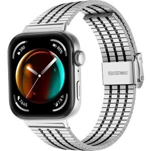 Huawei Watch Fit 4 & Watch Fit 4 Pro Uyumlu Kordon A+Kalite Metal Paslanmaz Ayarlanabilir Kordon