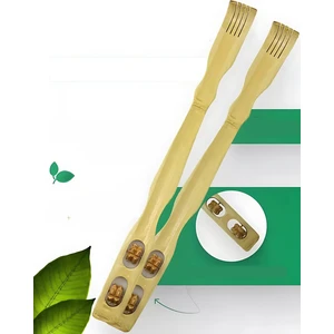 Masajlı Sırt Kaşıma Aparatı - Bambu Sırt Kaşıyıcı 2 Li Set 721765
