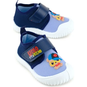 Bebe Erkek Yazlık Keten Rahat Taban Tek Cırt Cırtlı Ayarlanabilir Ev Bahçe Okul Kreş Günlük Ayakkabı