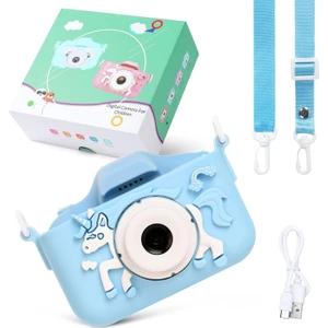 Filli Kutum Mini Eğitici Çocuk Fotoğraf Makinesi Kılıflı Kamera Çocuklar Için Dijital Fotoğraf ve Oyun Makinesi