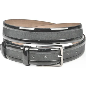 3,5 cm Lazer Işlemeli Rugan Klasik Suni Deri Kemer 2402629