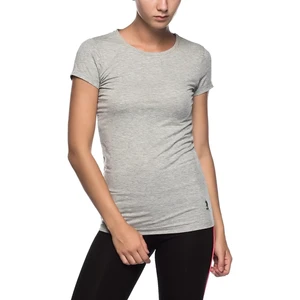 U.S. Polo Assn. Kadın Gri Melanj Kısa Kollu Yuvarlak Yaka T-Shirt 66002