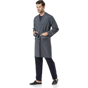 Pierre Cardin 5li Penye Robdöşambr Damatlık Pijama Set 5560
