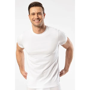 1307 O Yaka Kısa Kollu Erkek T-Shirt - Beyaz