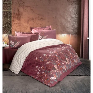 Cotton Box Feminen Tek Kişilik Nevresim Takımı Vina Bordo