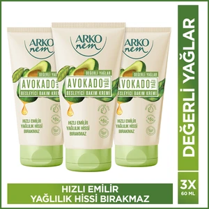Nem Besleyici Bakım Kremi Avokado 3 x 60 ml