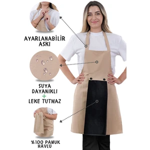 Star Ayar Askılı Havlulu Mutfak Önlüğü Seti (Havlulu Önlük)