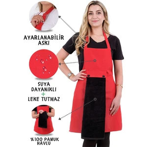 Star Ayar Askılı Havlulu Mutfak Önlüğü Seti (Havlulu Önlük)