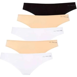 U.S. Polo Assn. 67005 Kadın Çok Renkli 5'li Kıl Lastikli String