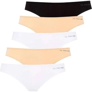 U.S. Polo Assn. Kadın Çok Renkli 5'li Kıl Lastikli Slip 67006