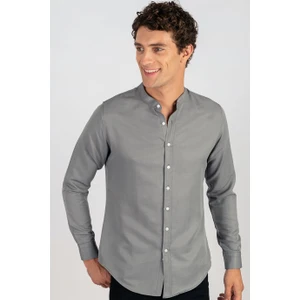 Slim Fit Dar Kesim Hakim Yaka Erkek Gömlek