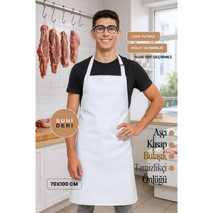 Suni Deri Su Geçirmez Bulaşıkçı Önlüğü Aşçı Önlüğü Kasap Önlüğü Temizlikçi Önlüğü