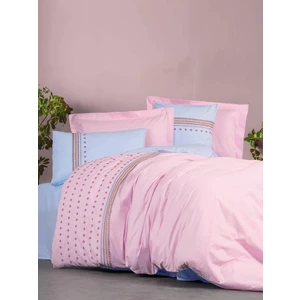 Cotton Box Brode Ranforce Çift Kişilik Nevresim Takımı Tatum Mavi