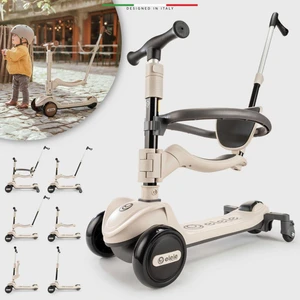 Potenza 4in1 Ebeveyn Kontrollü 5 Tekerlekli Çocuk Scooter Işıklı Oturaklı Siyah