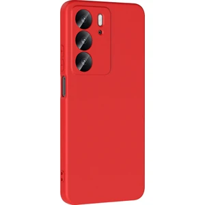 Realme C75 Uyumlu Kılıf Lansman Içi Kadife Kırmızı + Ekran Koruyucu