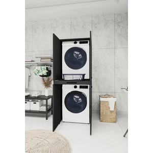 One Art Home Lucca Kapaklı Çekmeceli Çamaşır ve Kurutma Makinesi Dolabı