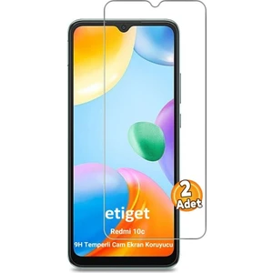 Xiaomi Redmi 10c Temperli 9H Cam Ekran Koruyucu (2 ADET)