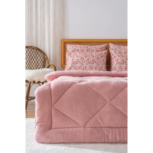 Pudra Loura Çift Kişilik Çift Taraflı Lüx Wellsoft Yorgan 195x215 cm