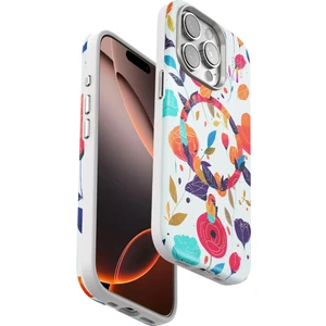 iPhone 14 / 14 Pro / 14 Pro Max / 15 / 15 Plus / 15 Pro / 15 Pro Max / 16 / 16 Pro / 16 Pro Max Uyumlu Çiçek Desenli Soft Dokulu Yumuşak Silikon Kılıf Floral Desen Arka Kapak