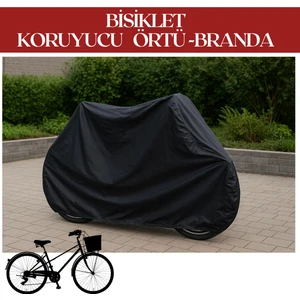 Siyah Bisiklet Brandası, Bisiklet, Koruma Örtüsü, Su ve Toz Geçirmez, 4 Mevsim Koruma