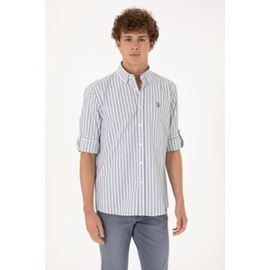 U.s. Polo Assn. Erkek Gri Gömlek Desenli 50306327-VR024